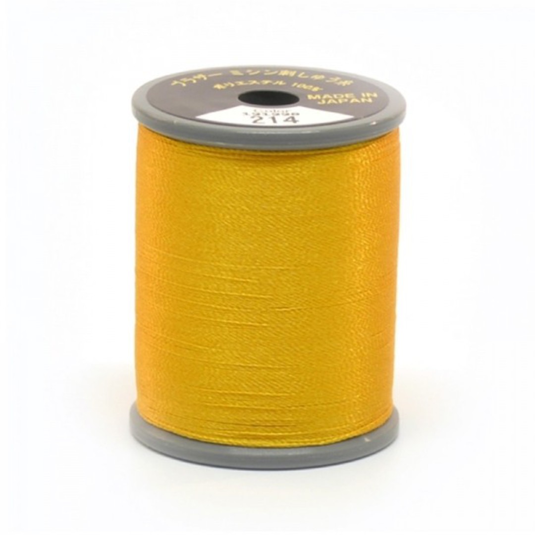 Brother Embroidery Thread - 300m - Deep Gold 214 image 0